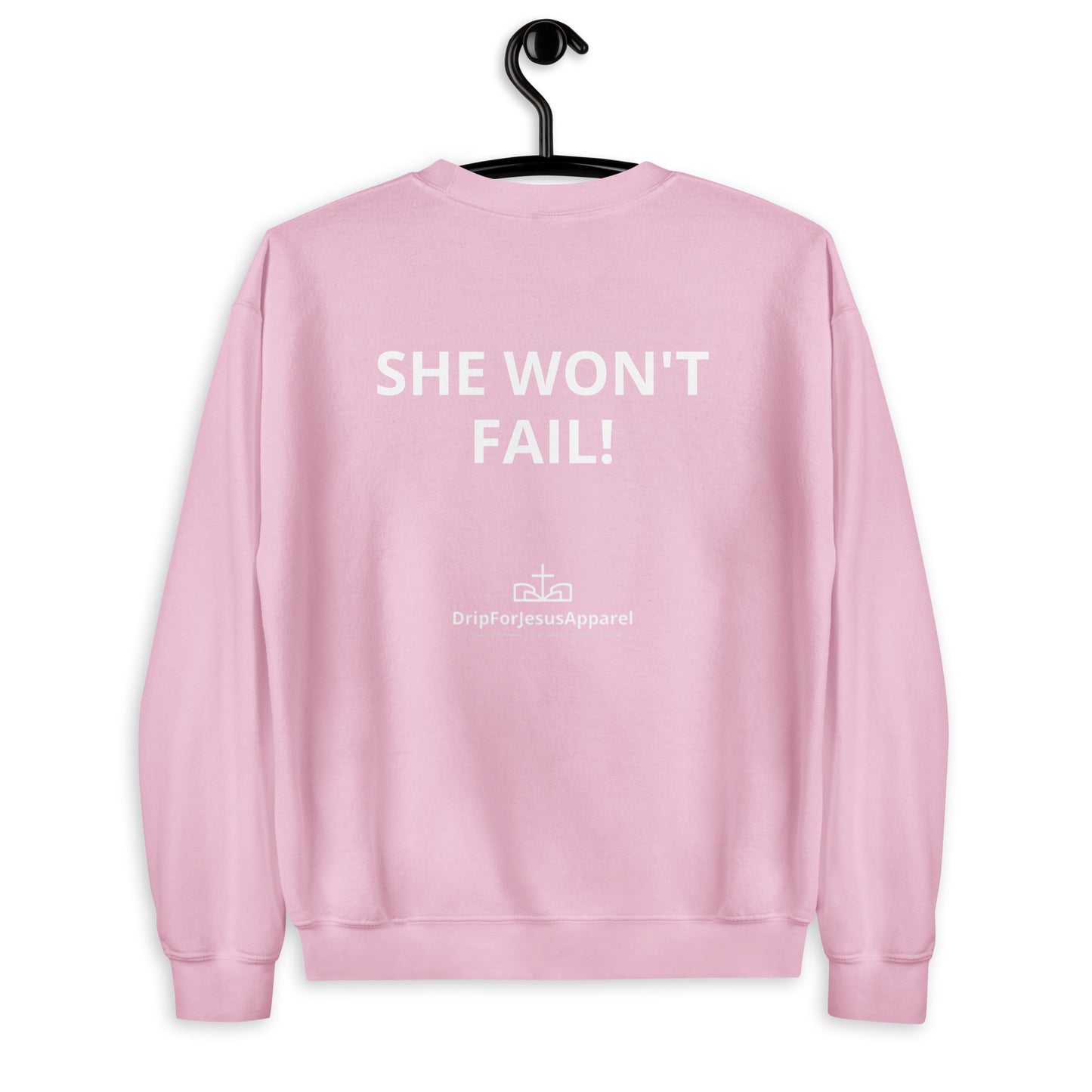 Damen-Sweatshirt – Gott ist mit ihr
