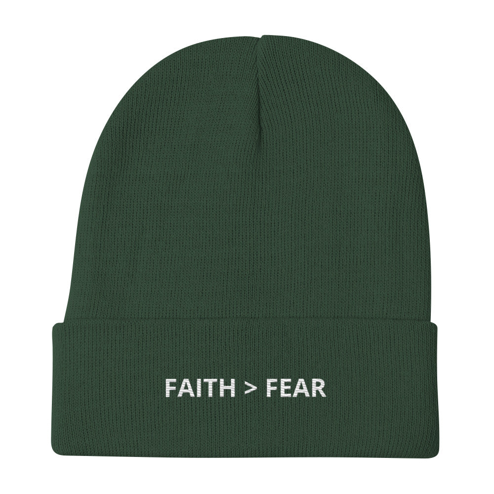 Glaube > Angst Beanie