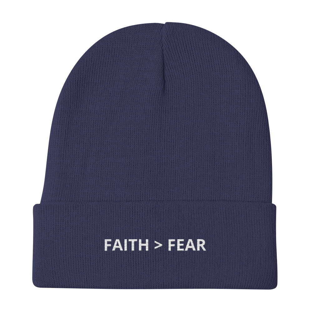 Glaube > Angst Beanie
