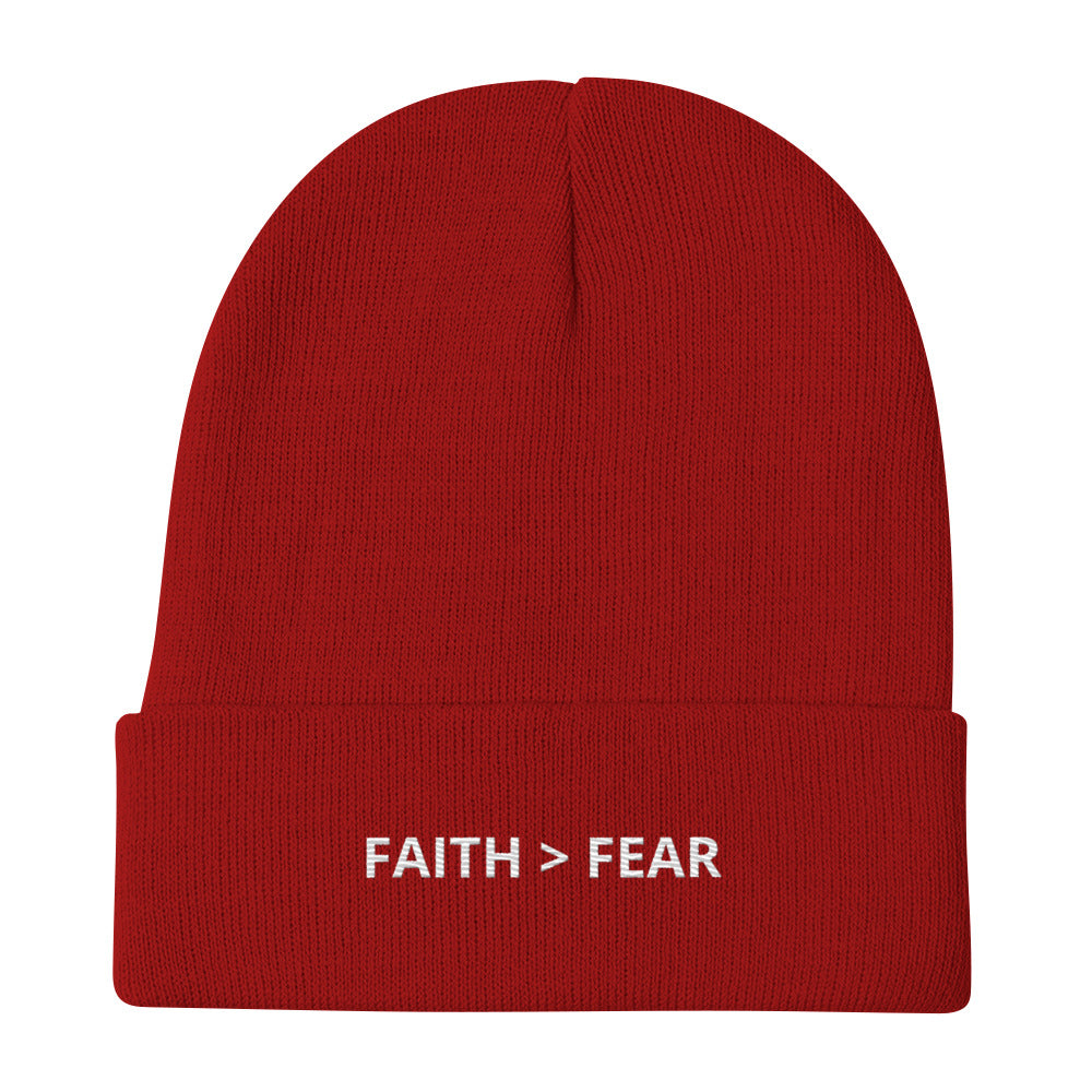 Glaube > Angst Beanie