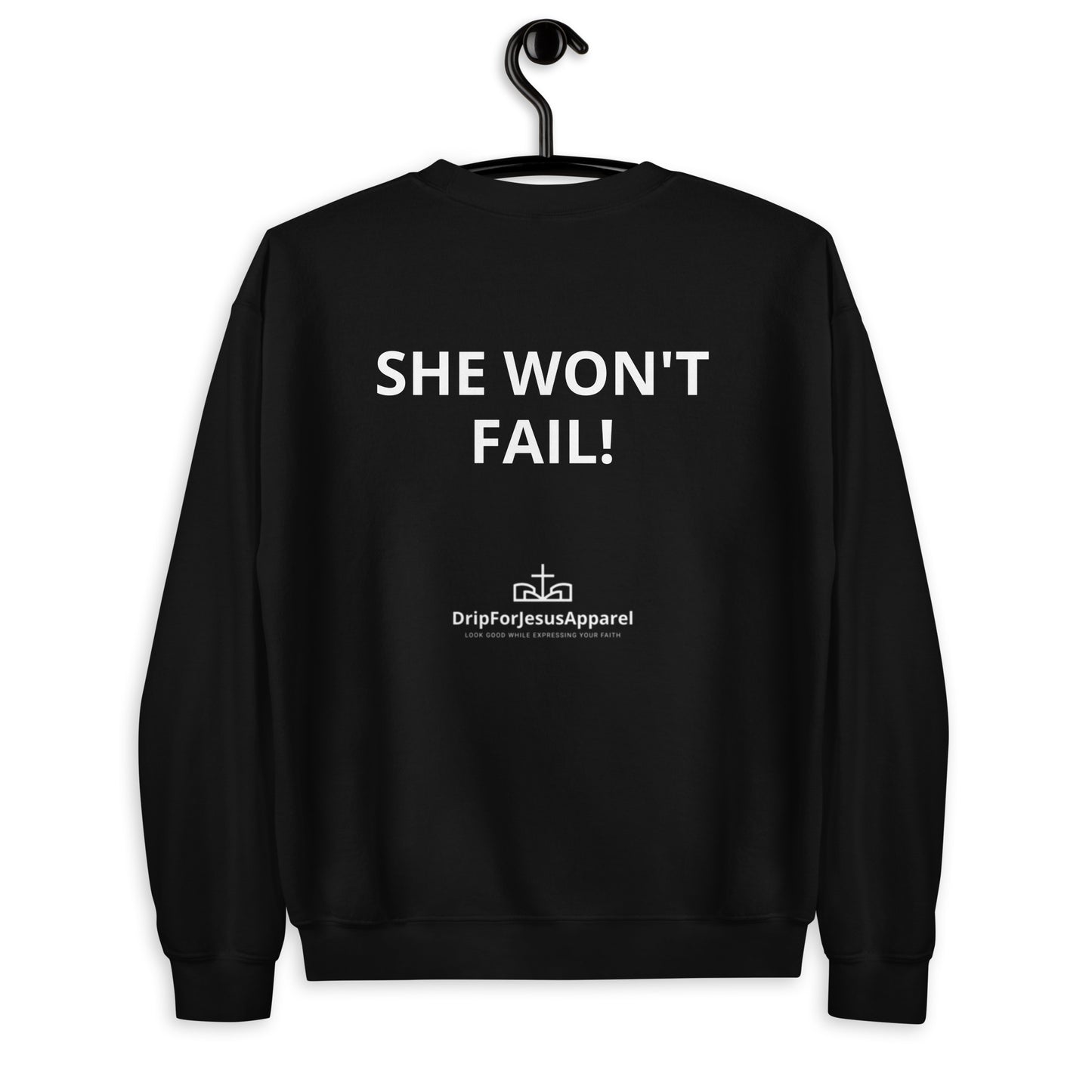 Damen-Sweatshirt – Gott ist mit ihr