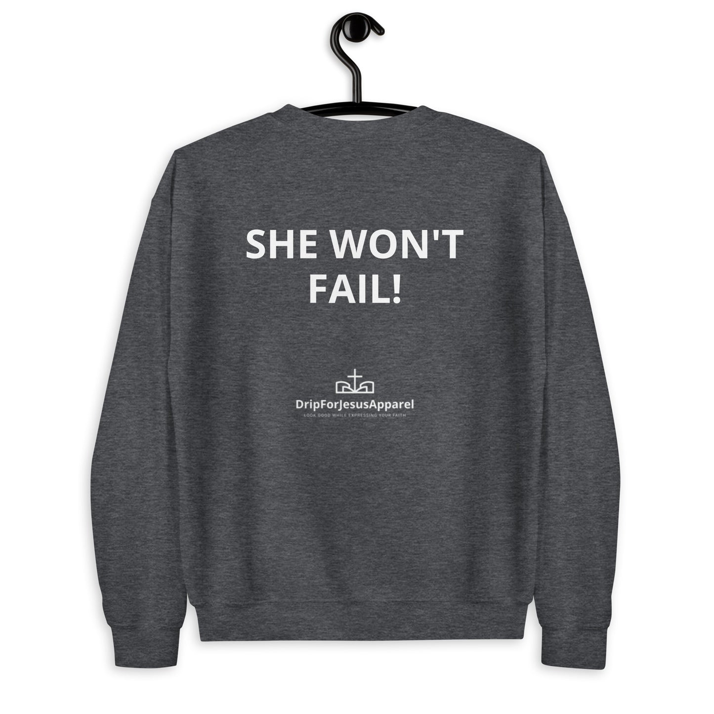 Damen-Sweatshirt – Gott ist mit ihr