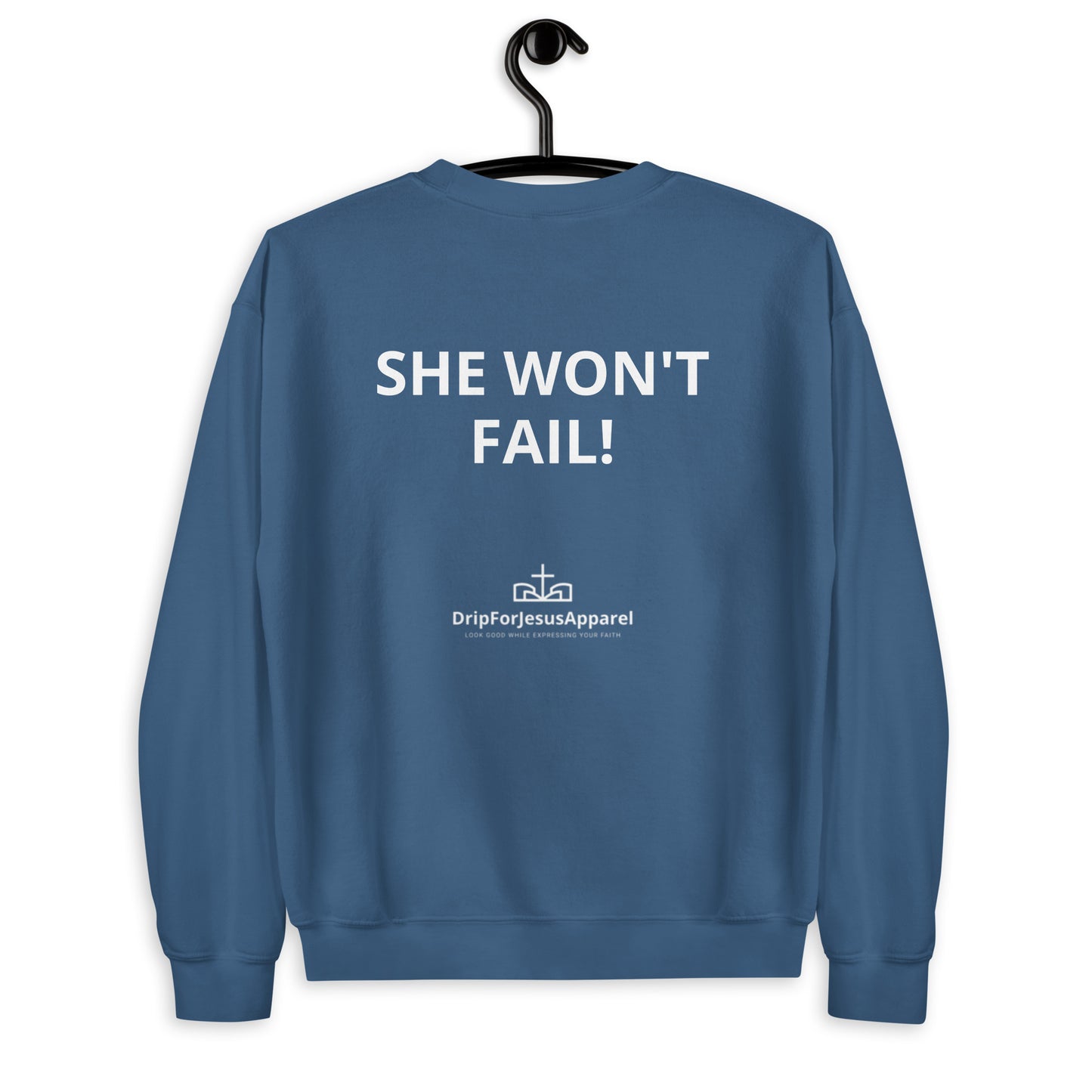 Damen-Sweatshirt – Gott ist mit ihr