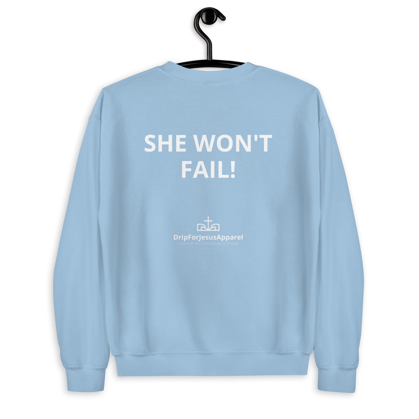 Damen-Sweatshirt – Gott ist mit ihr