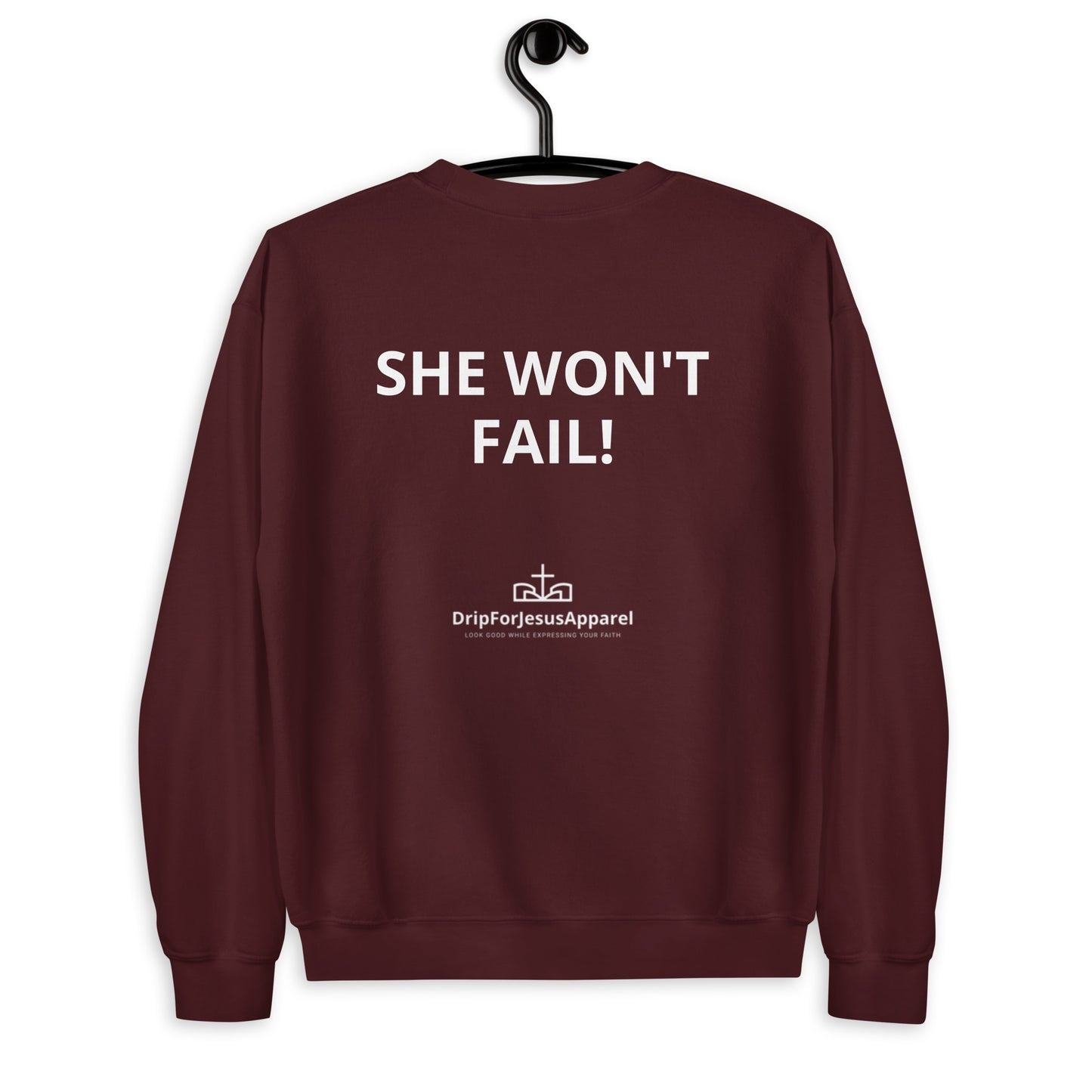Damen-Sweatshirt – Gott ist mit ihr