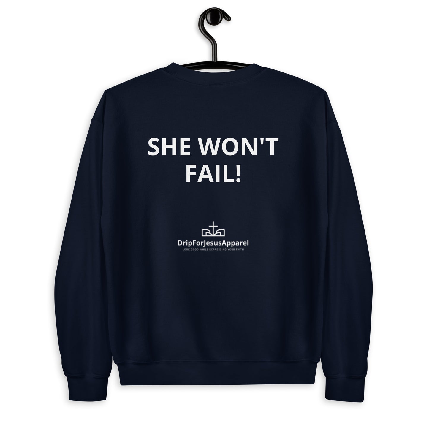Damen-Sweatshirt – Gott ist mit ihr