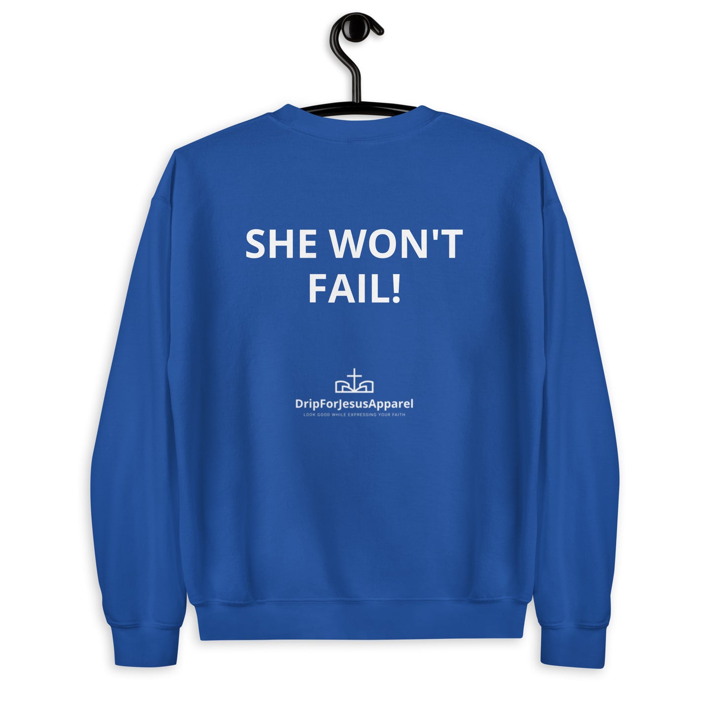 Damen-Sweatshirt – Gott ist mit ihr